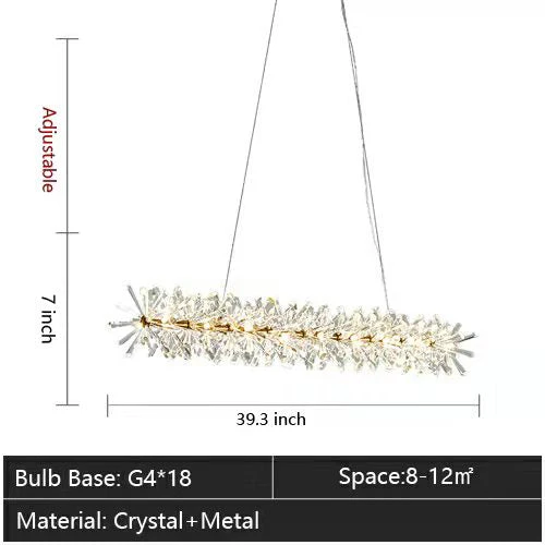 2 Wheel Frozen Ice Crystal Chandelier Light For Living Room Dining Hall - Image 28