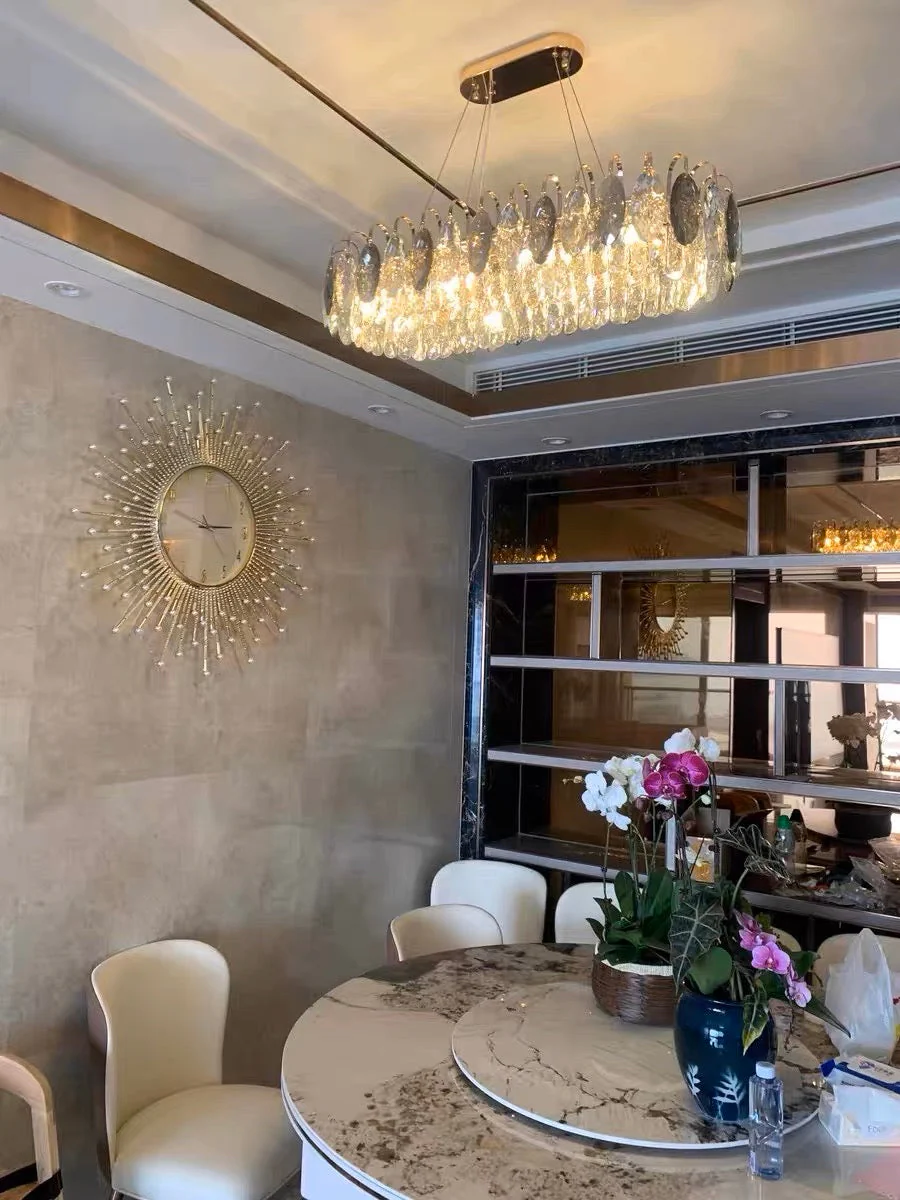 Luxurious K9 Crystal Chandelier Modern Ceiling Light Fixtures Set for Living Room/Dining Room - Image 15