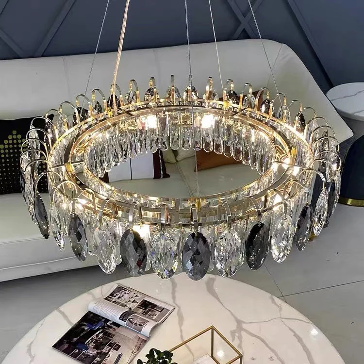 Luxurious K9 Crystal Chandelier Modern Ceiling Light Fixtures Set for Living Room/Dining Room - Image 17