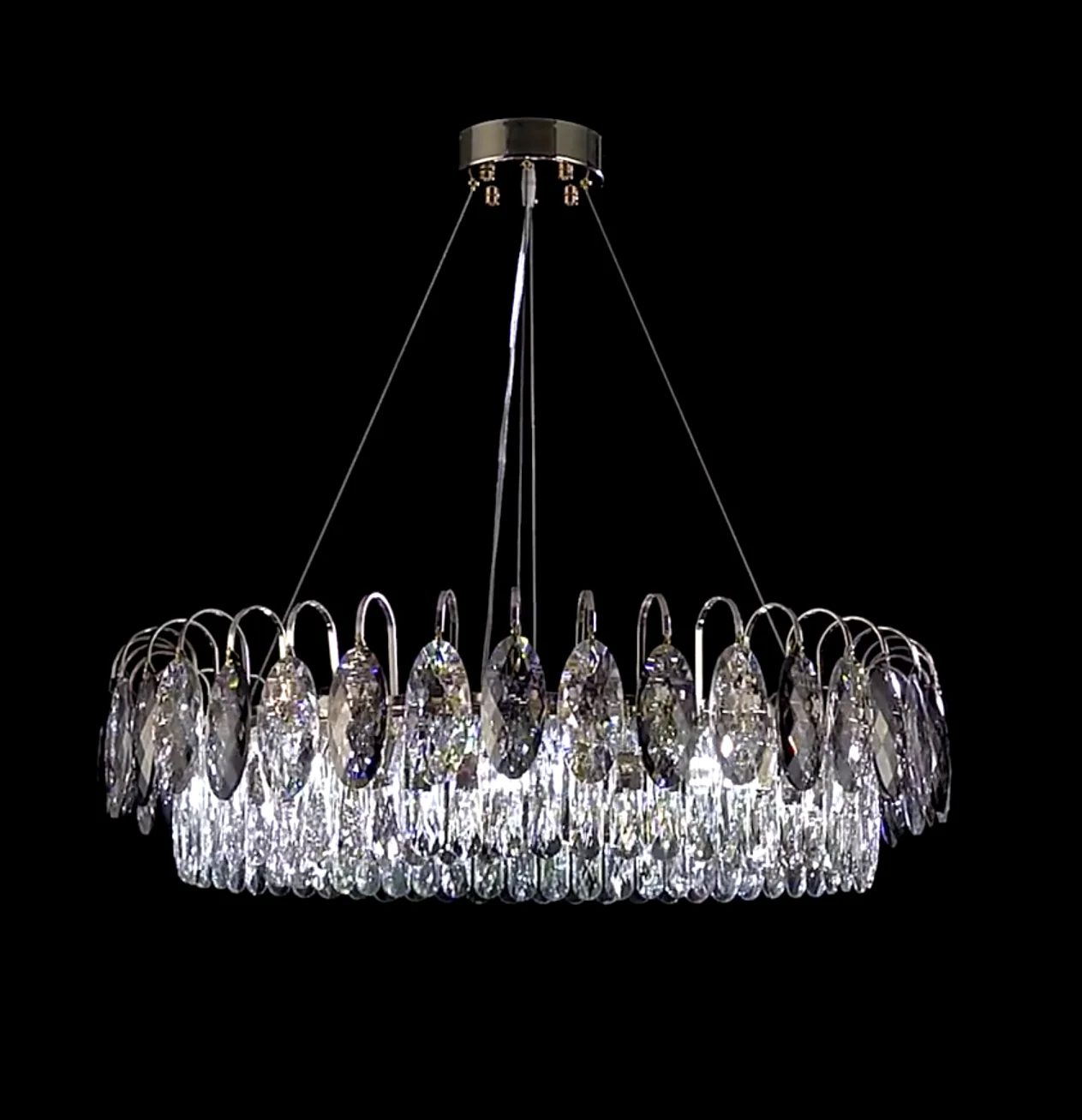 Luxurious K9 Crystal Chandelier Modern Ceiling Light Fixtures Set for Living Room/Dining Room - Image 19