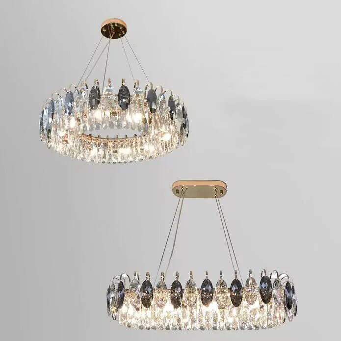 Luxurious K9 Crystal Chandelier Modern Ceiling Light Fixtures Set for Living Room/Dining Room - Image 2