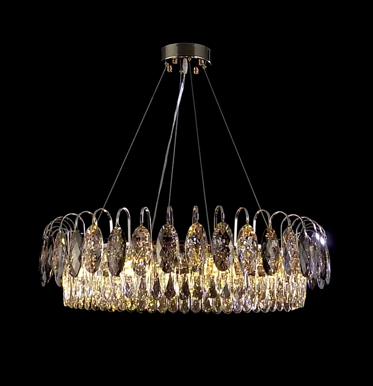 Luxurious K9 Crystal Chandelier Modern Ceiling Light Fixtures Set for Living Room/Dining Room - Image 20