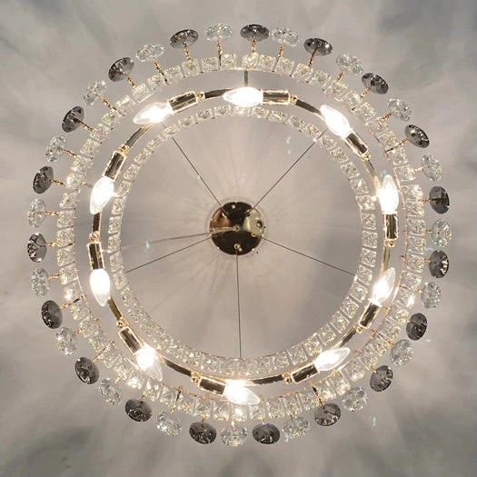 Luxurious K9 Crystal Chandelier Modern Ceiling Light Fixtures Set for Living Room/Dining Room - Image 24