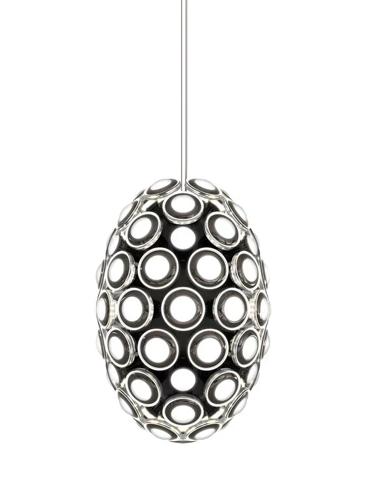 Modern Art Egg-shaped Chandelier Iconic Eyes LED Pendant Light For Dining Room/Living Room - Image 11