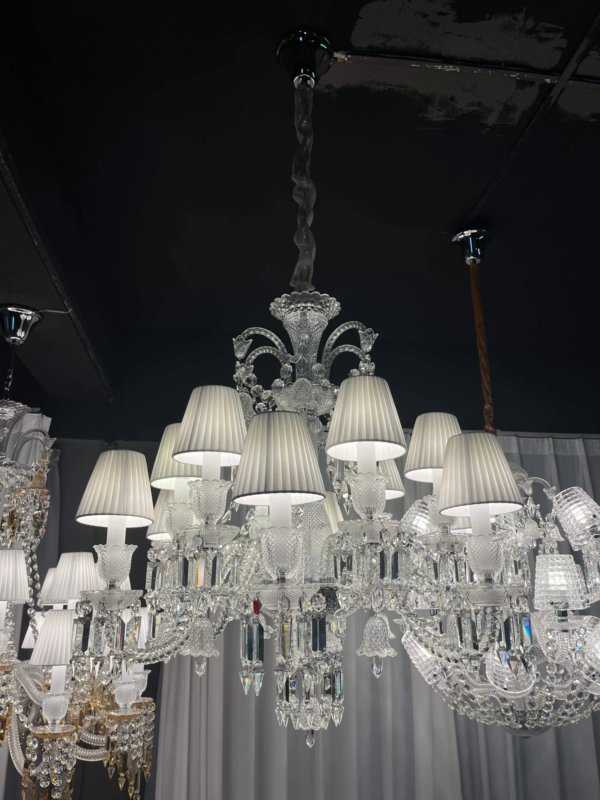 12 Lights Baccarat Zenith FLOU, JE TE VOIS FLOU CHANDELIER - Image 4