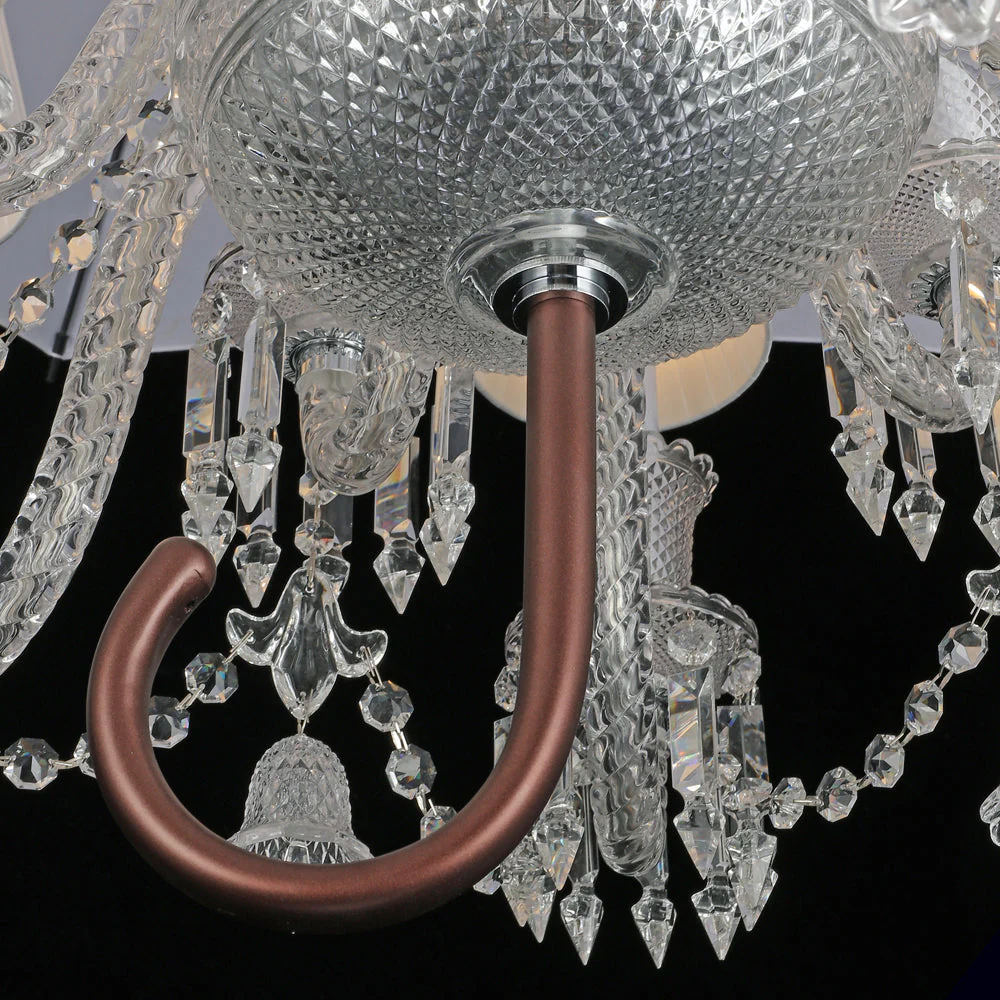 12 Lights Bacara Crystal Lighting with Umbrella - Image 3