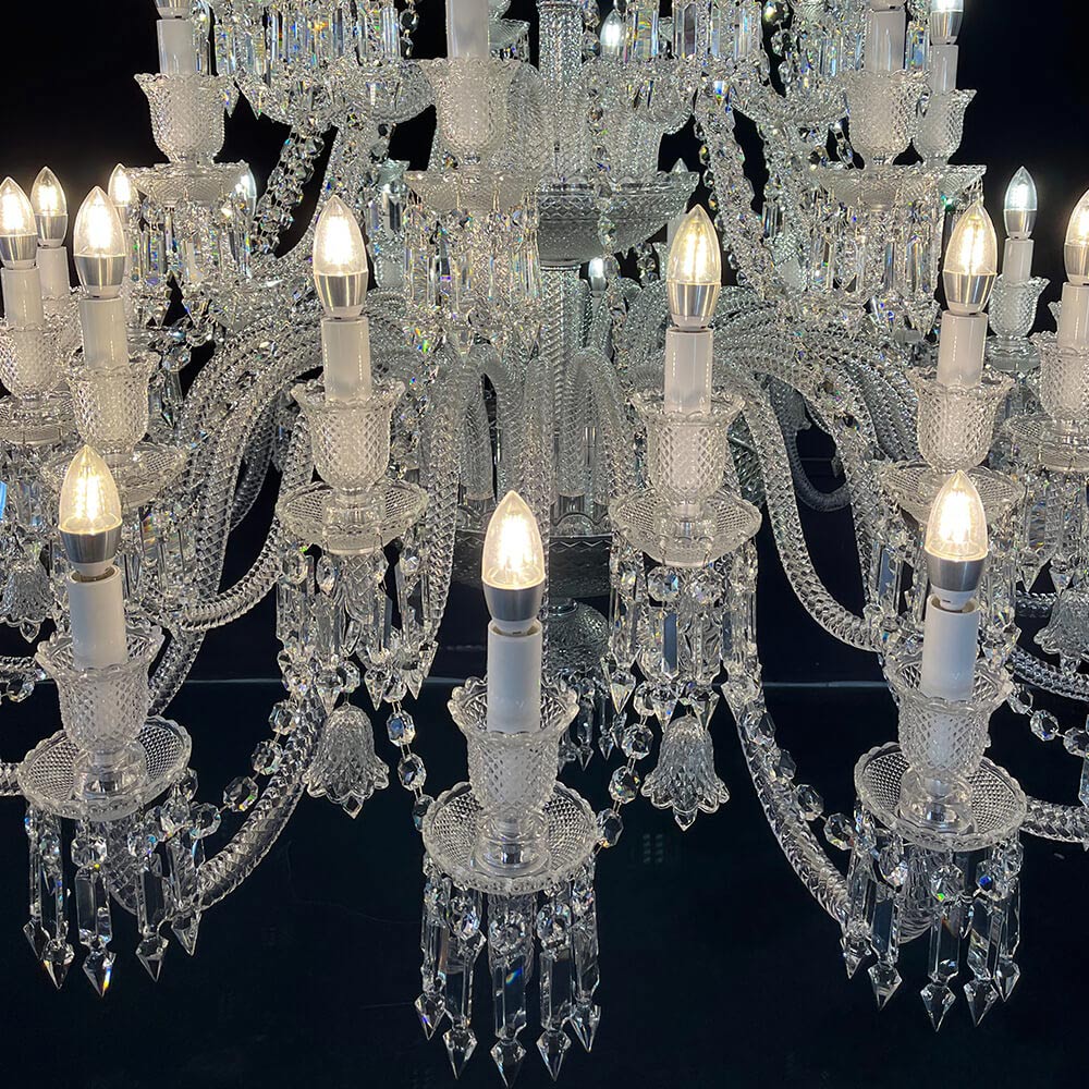 48 Lamps Elegant Zenith Bacara Crystal Chandelier for Big Living Room - Image 2