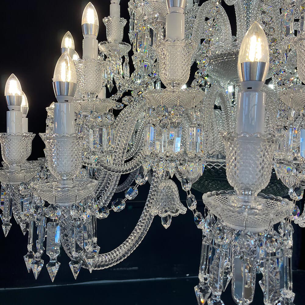 48 Lamps Elegant Zenith Bacara Crystal Chandelier for Big Living Room - Image 3