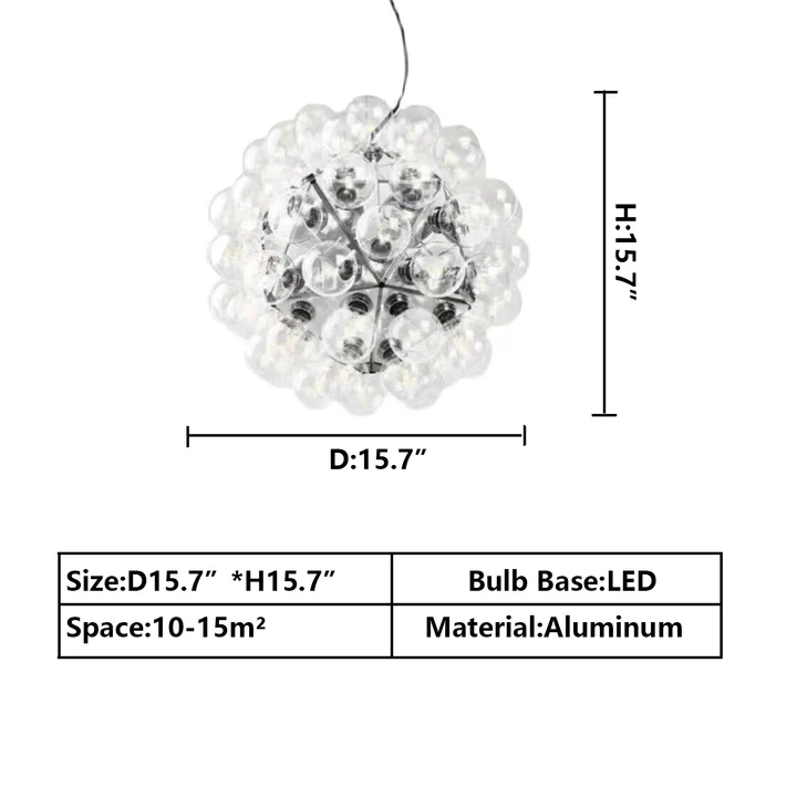 Italian Designer Creative Glass Ball Chandelier Scandinavian Dandelion Hallway/Entryway/Staircase Light Fixture - Image 10