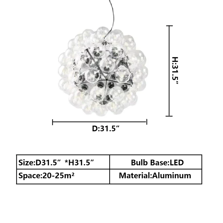 Italian Designer Creative Glass Ball Chandelier Scandinavian Dandelion Hallway/Entryway/Staircase Light Fixture - Image 12