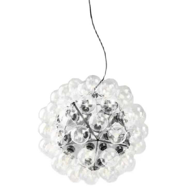 Italian Designer Creative Glass Ball Chandelier Scandinavian Dandelion Hallway/Entryway/Staircase Light Fixture - Image 9