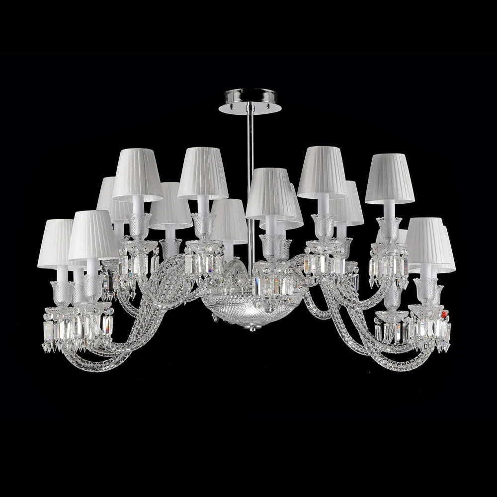 16 Lights Oval Bacara Lighting with Lampshades - Image 2
