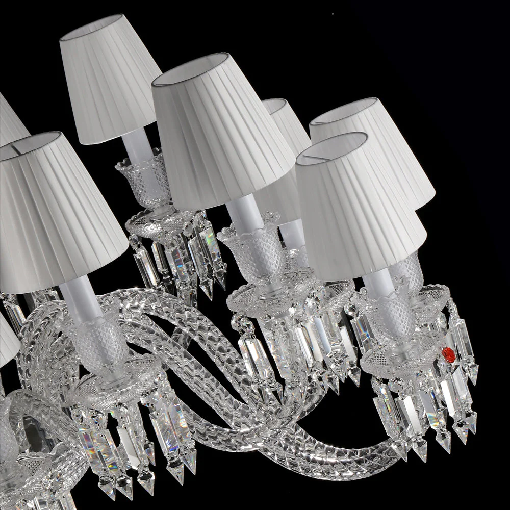 16 Lights Oval Bacara Lighting with Lampshades - Image 3
