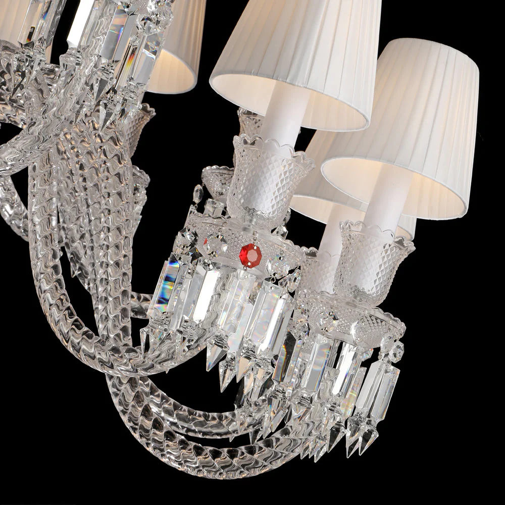 16 Lights Oval Bacara Lighting with Lampshades - Image 4
