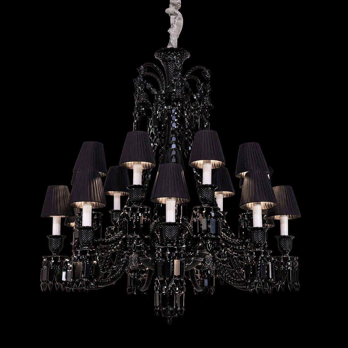 18 lights black baccarat chandelier - Image 2