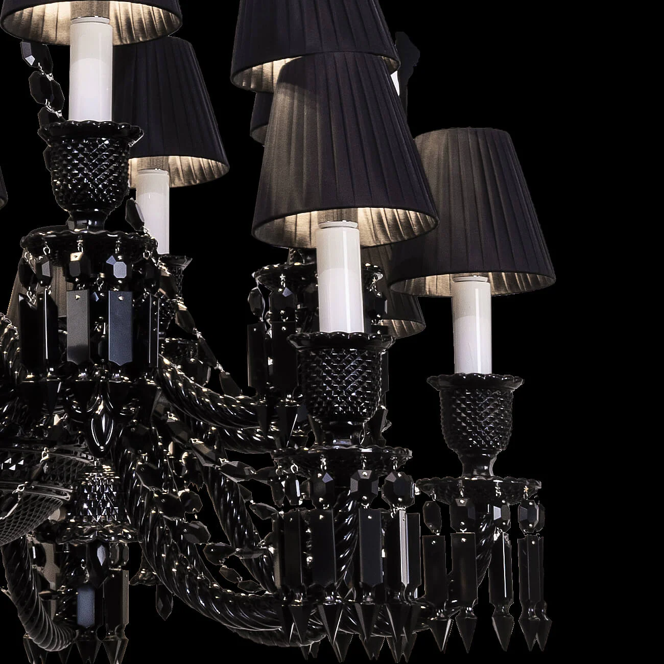 18 lights black baccarat chandelier - Image 4