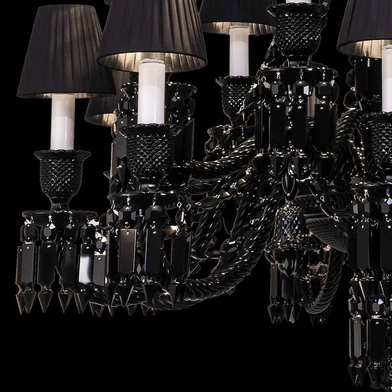 18 lights black baccarat chandelier - Image 5