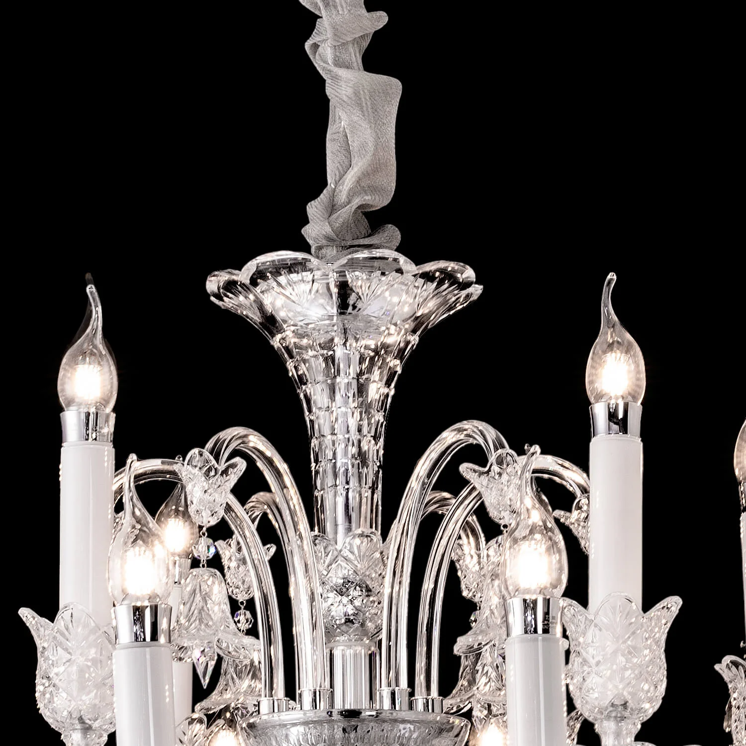 18 lights crystal bell baccarat chandelier - Image 2