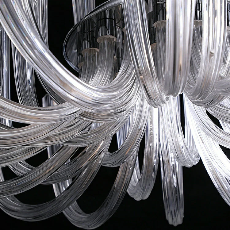 Fashion 12/ 16/ 32 Lights Glass Chandelier Classic Candle Style Ceiling Light Fixture For Living/ Dining Room Decoration - Image 11