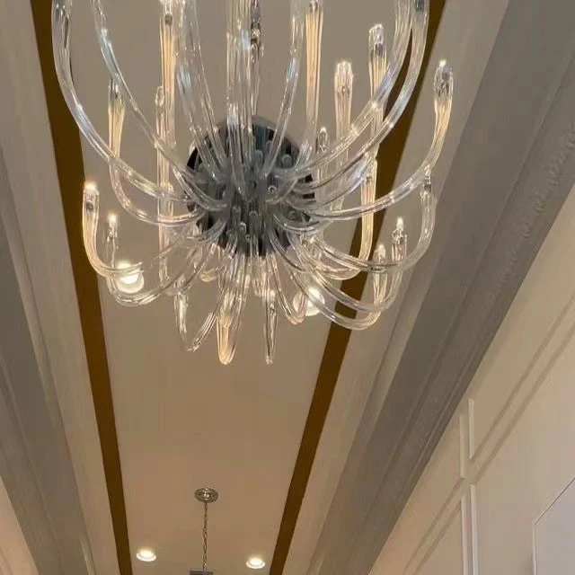 Fashion 12/ 16/ 32 Lights Glass Chandelier Classic Candle Style Ceiling Light Fixture For Living/ Dining Room Decoration - Image 13