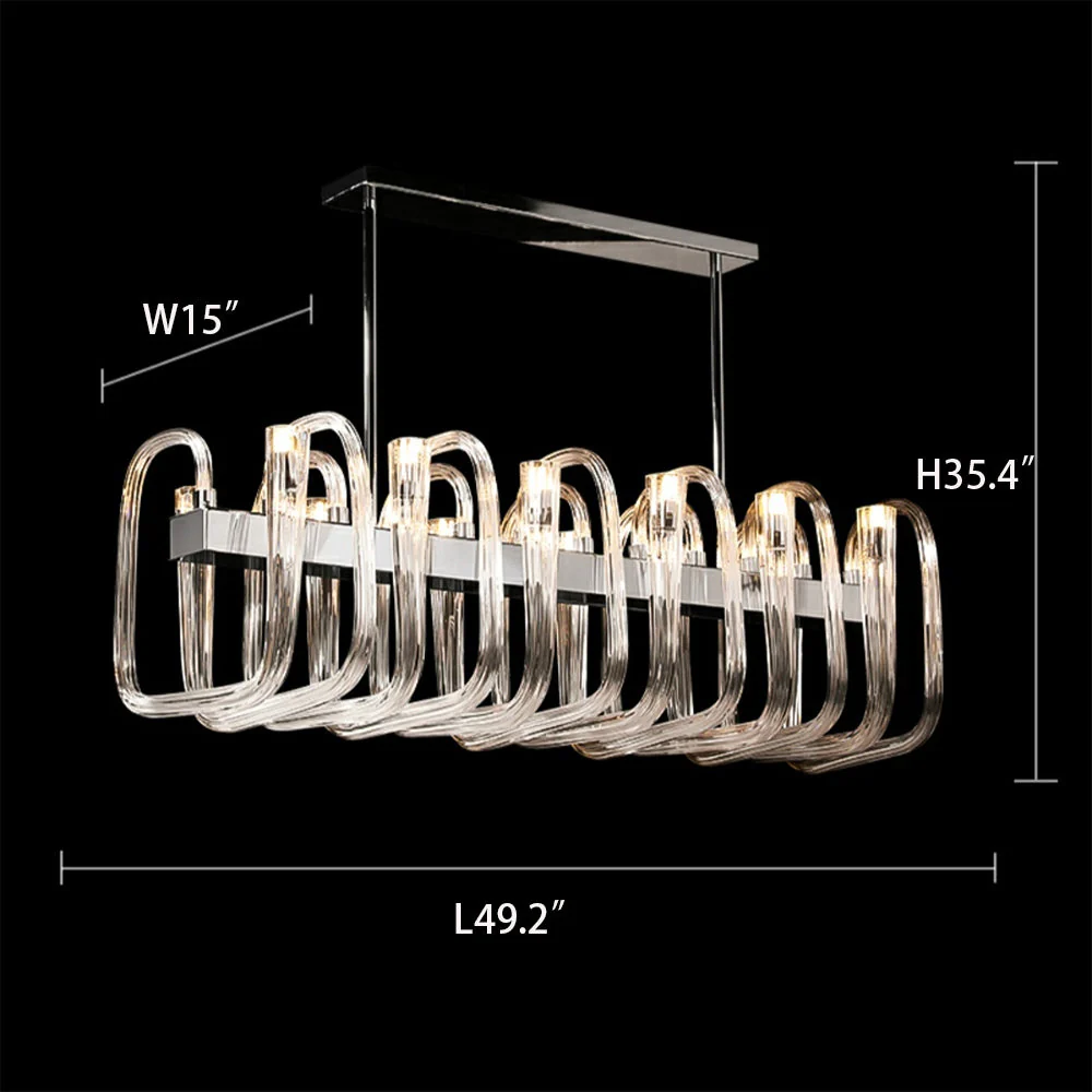 Fashion 12/ 16/ 32 Lights Glass Chandelier Classic Candle Style Ceiling Light Fixture For Living/ Dining Room Decoration - Image 21