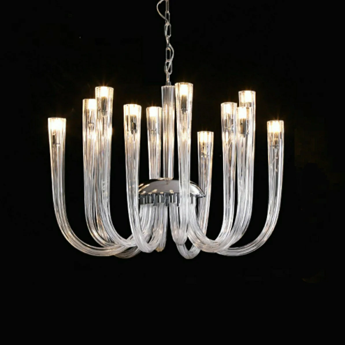 Fashion 12/ 16/ 32 Lights Glass Chandelier Classic Candle Style Ceiling Light Fixture For Living/ Dining Room Decoration - Image 9