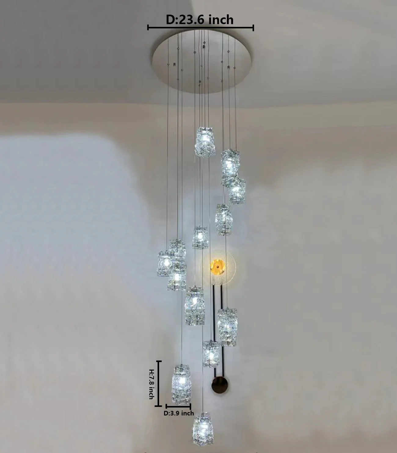 New Arrival Modern Crystal Chandelier for Staircase - Image 2