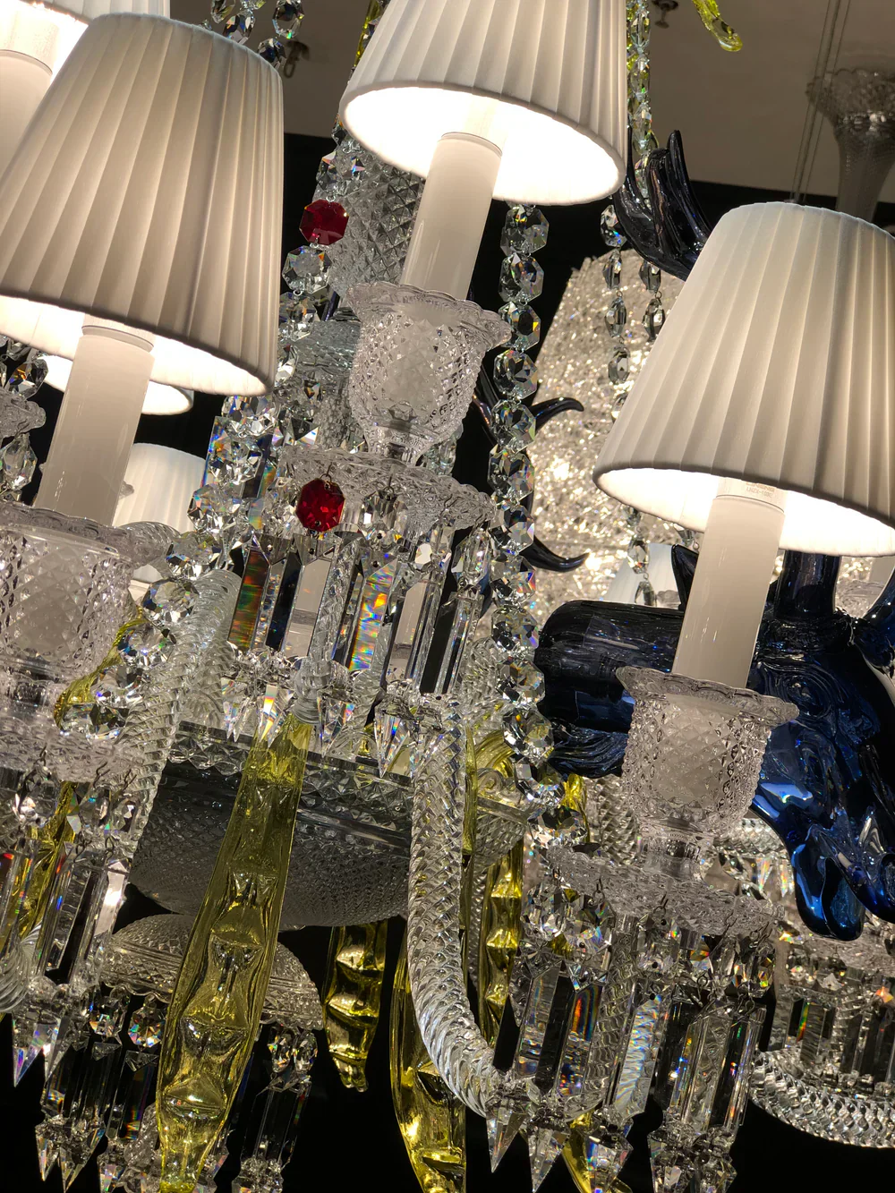 Traditional Colorful Candle Branch Blue Deer Crystal Chandelier for Living Room/Dining Room - Image 14