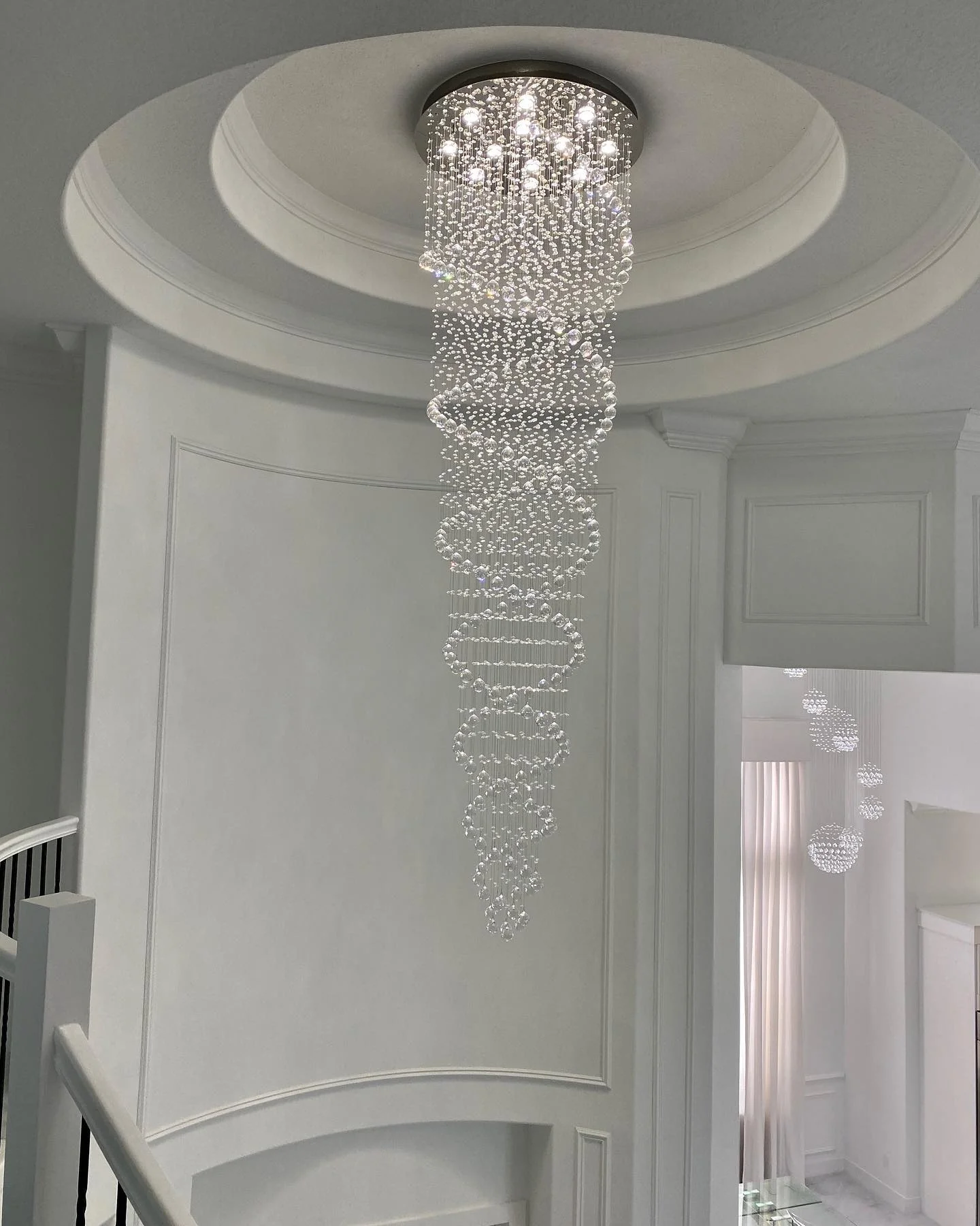 New Trend Spiral Crystal Chandelier For Staircase - Image 7