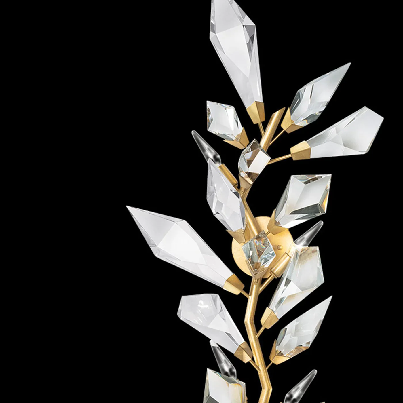 Addison 58" Gold&Silver Crystal Sconce - Image 4