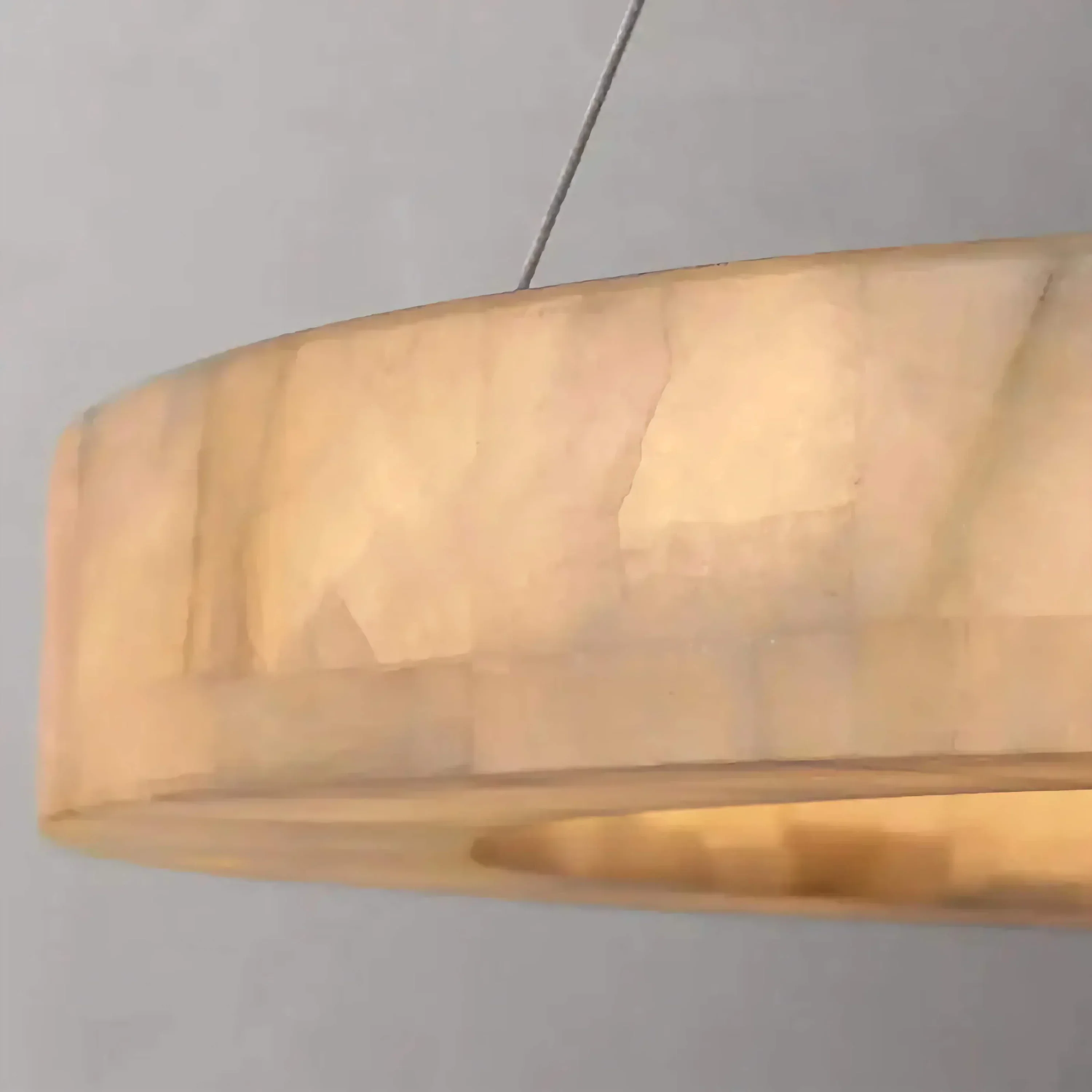 OLYRA 3-TIER ROUND ALABASTER CHANDELIER 39" 47" 59"D - Image 5