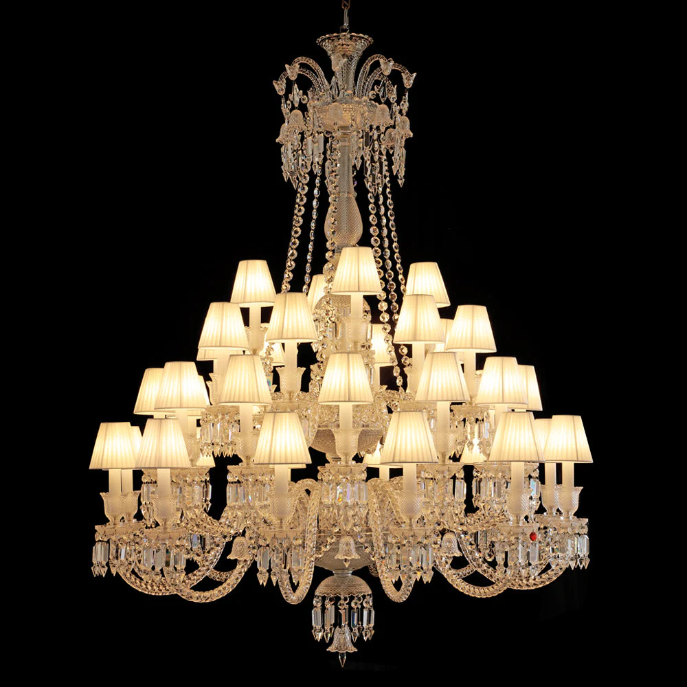 36 Lights Bacara Crystal Lighting with Lampshades - Image 2