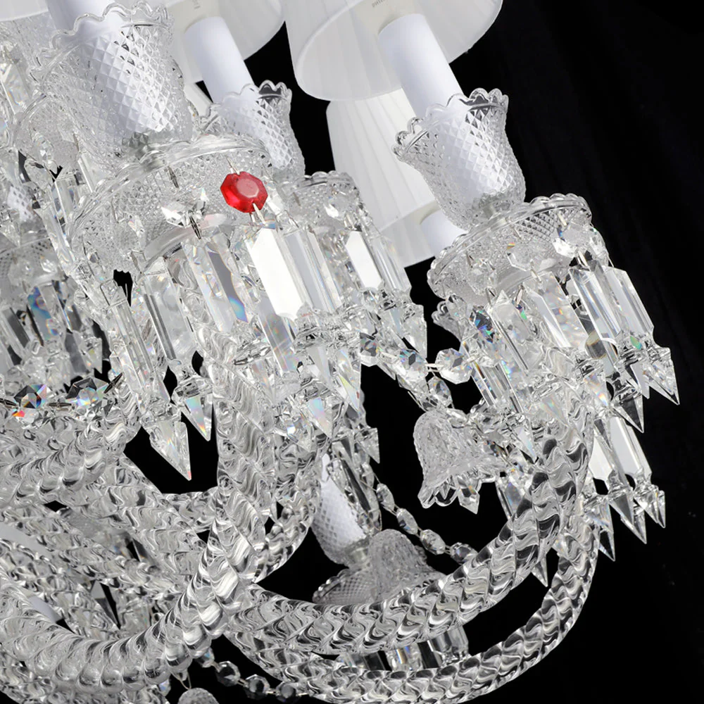 36 Lights Bacara Crystal Lighting with Lampshades - Image 4