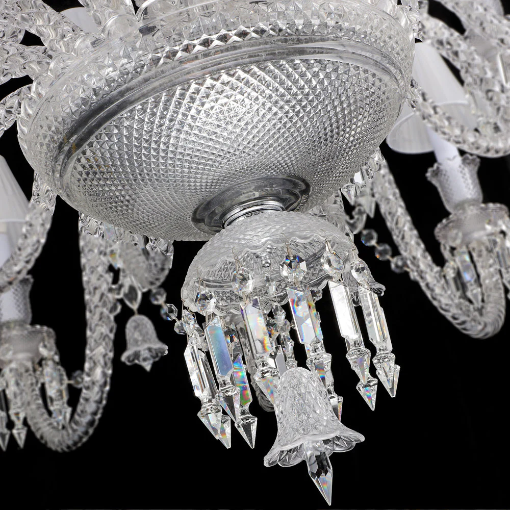 36 Lights Bacara Crystal Lighting with Lampshades - Image 6