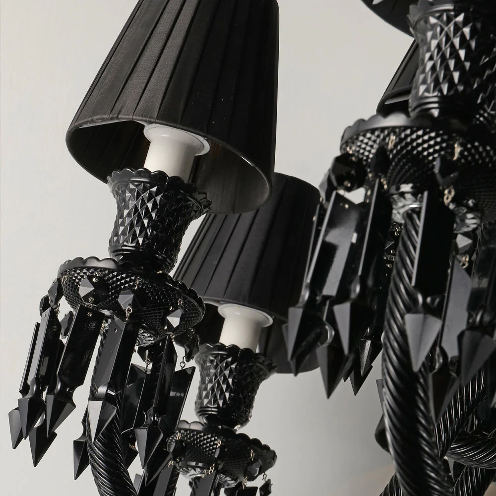 18 Lights Black Bacara Crystal Lighting - Image 2