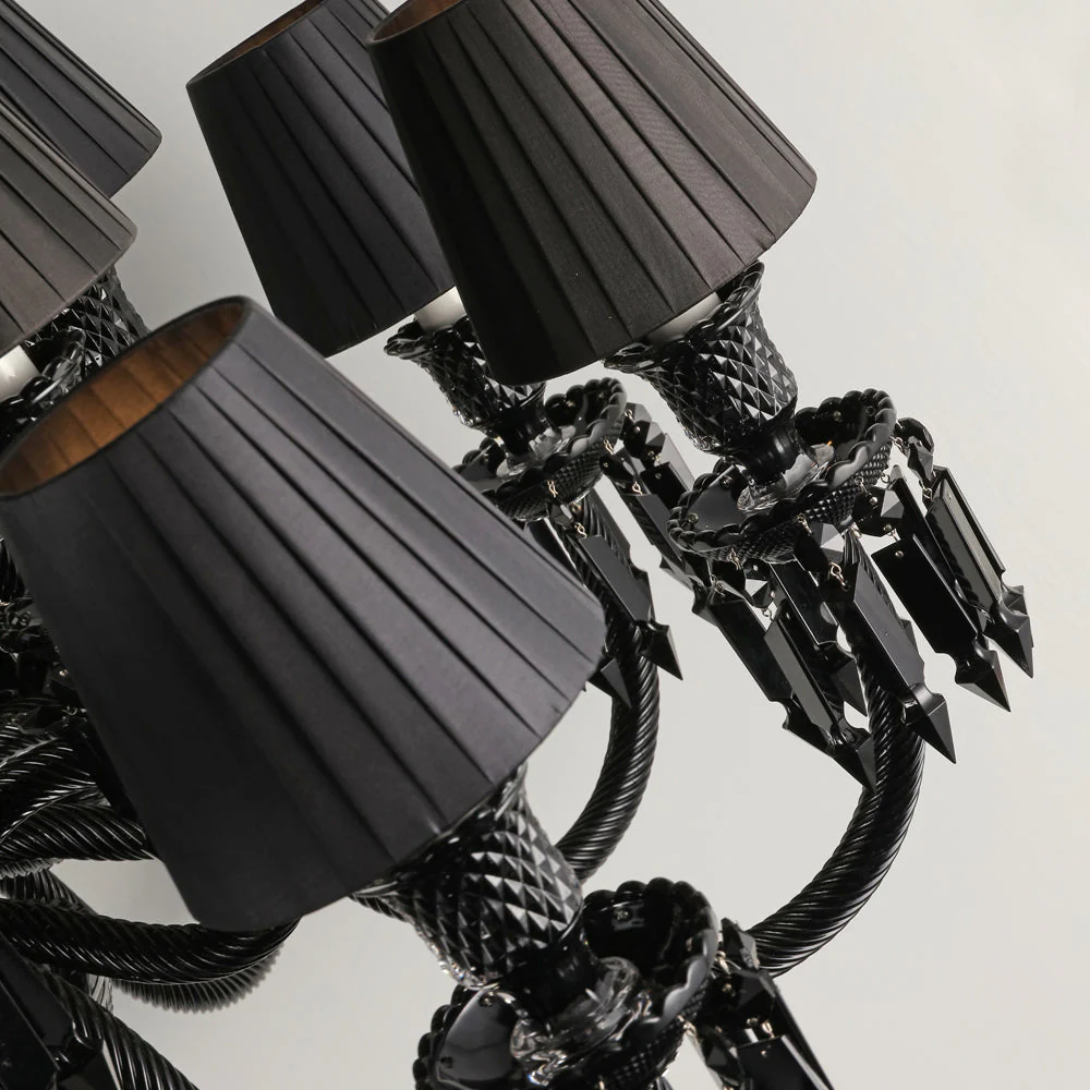 18 Lights Black Bacara Crystal Lighting - Image 5