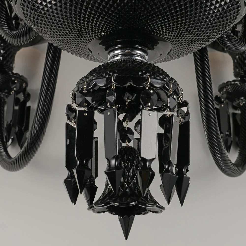 18 Lights Black Bacara Crystal Lighting - Image 6