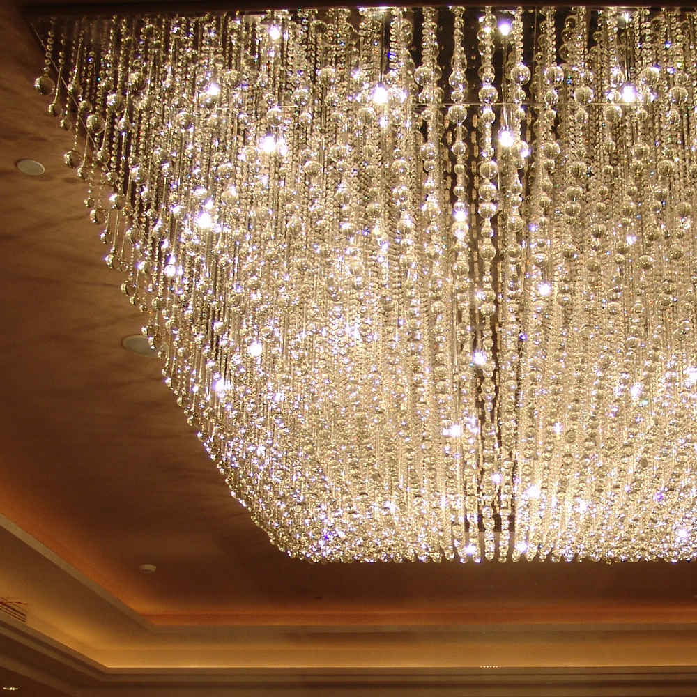 7 layes square crystal chandeliers - Image 3