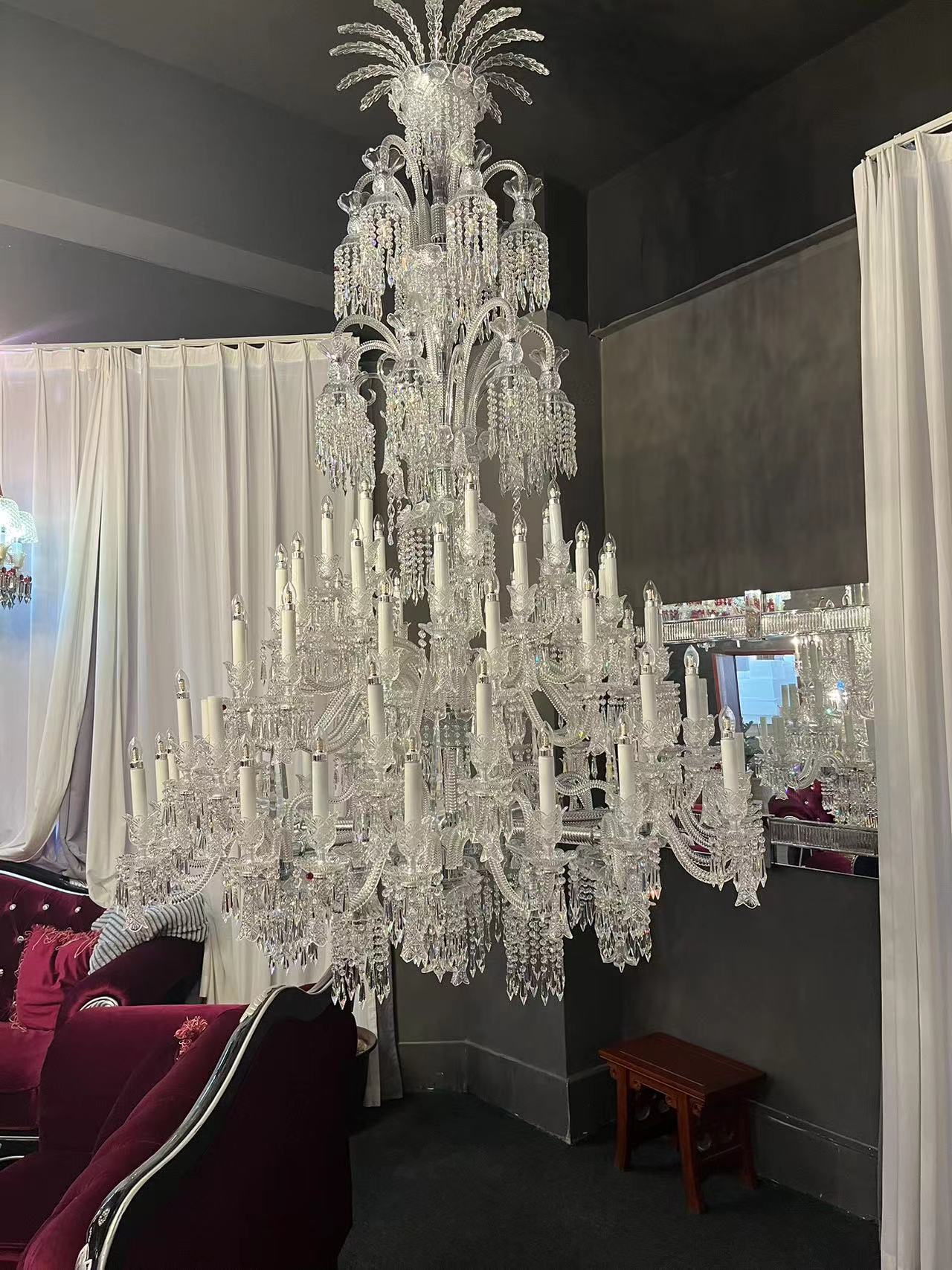 73 lights baccarat bell crystsal chandelier - Image 4