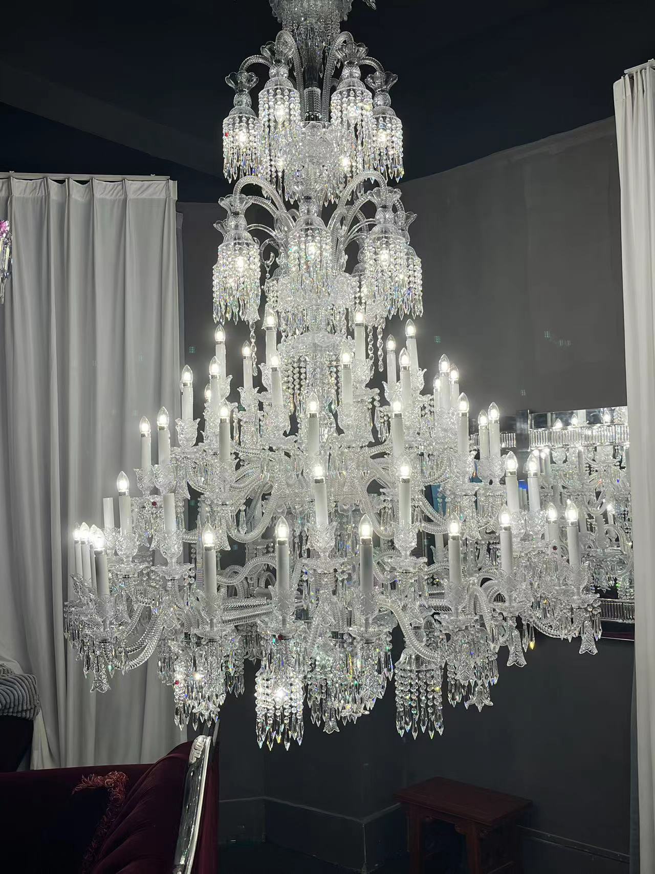 73 lights baccarat bell crystsal chandelier - Image 5