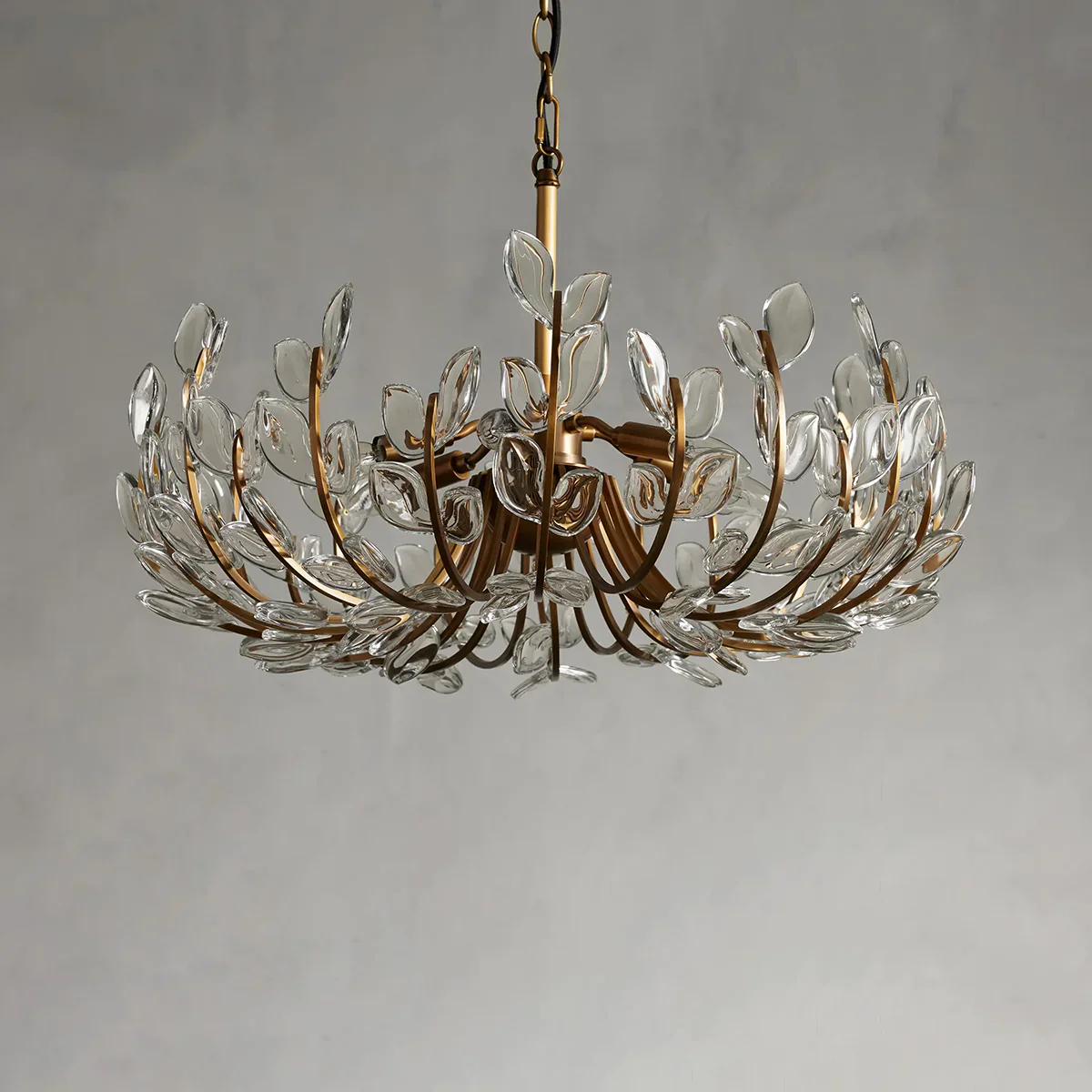 Adela Glass Petal 6 Light Chandelier - Image 3