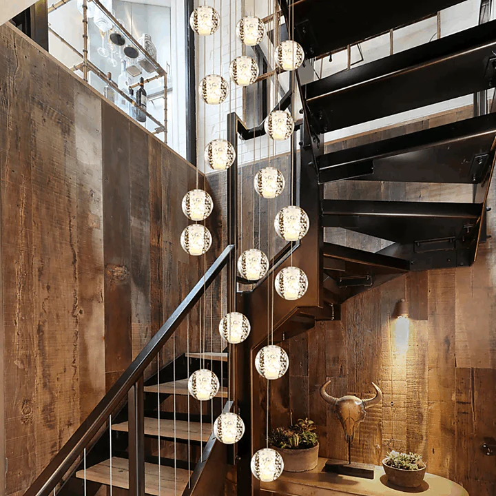 Adonis Suspension Water Drop Chandelier( 43-Light customized)