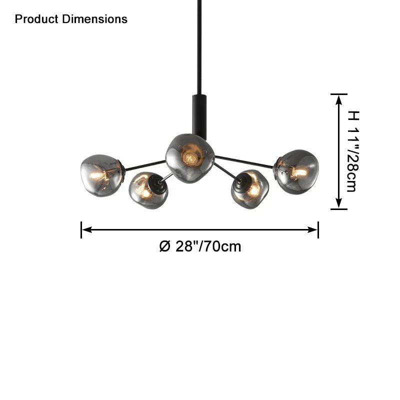 Afra Glass Chandelier - Image 3