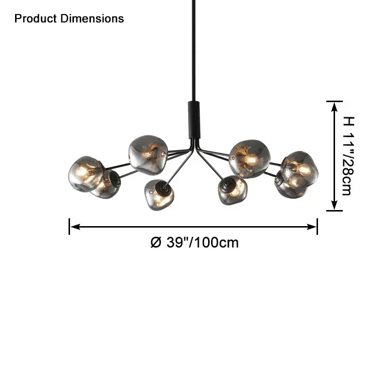 Afra Glass Chandelier - Image 6