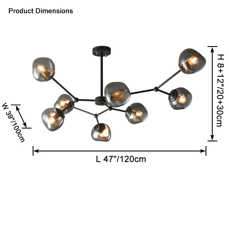 Afra Glass Chandelier - Image 8