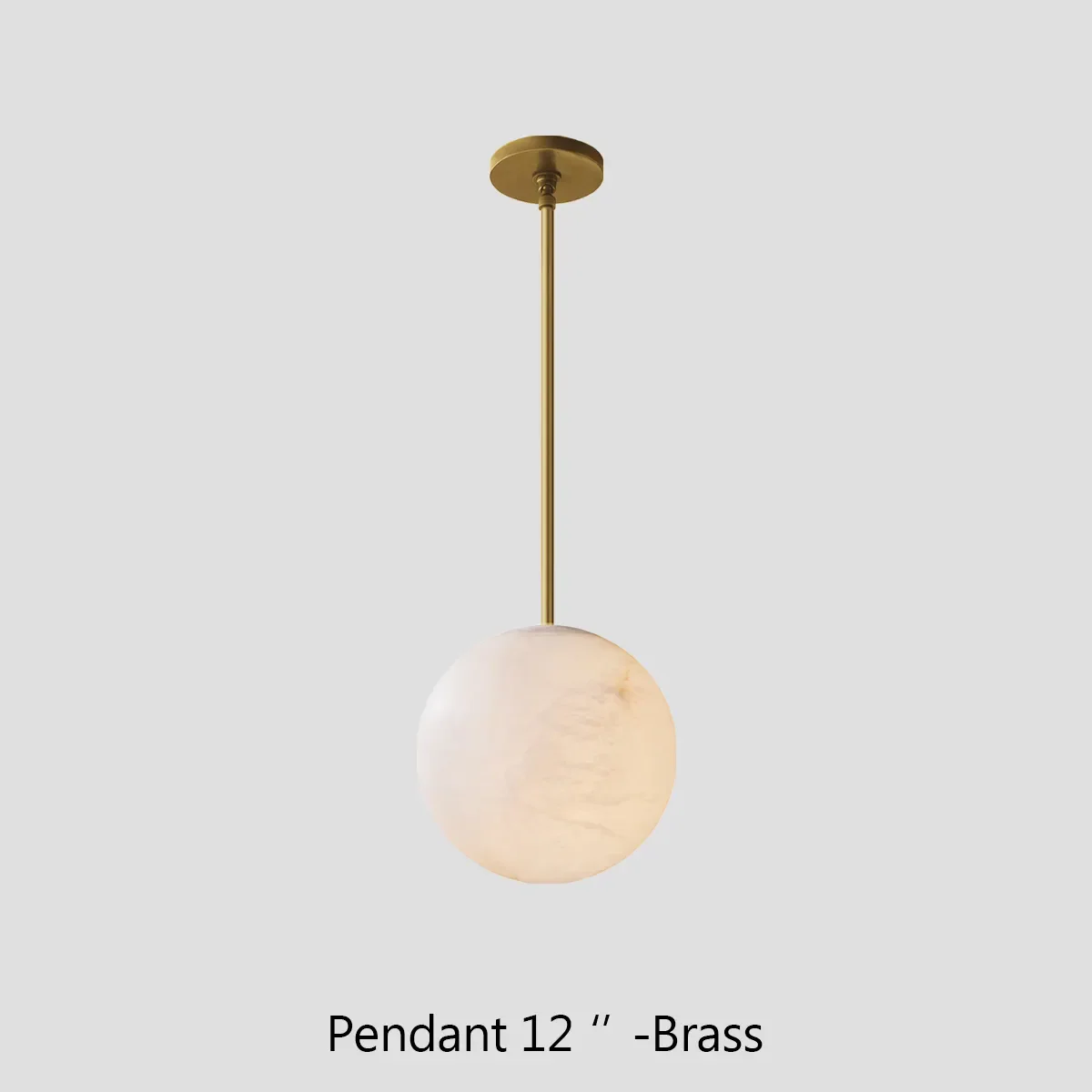 Alabaster Ball Modern Pendant Light - Image 3