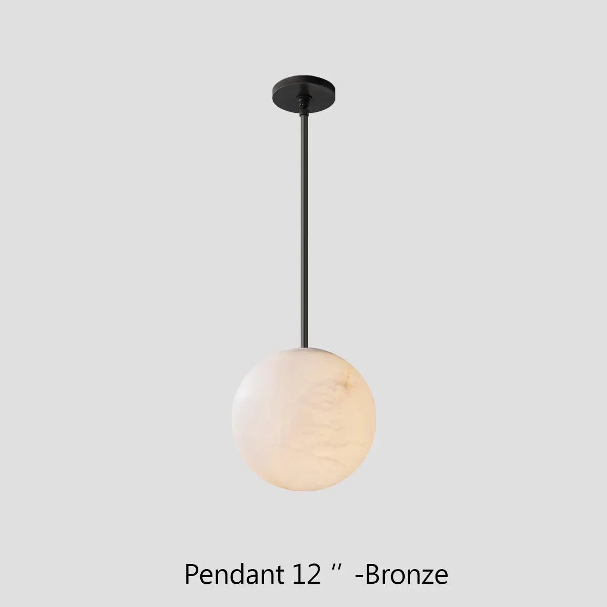 Alabaster Ball Modern Pendant Light - Image 4