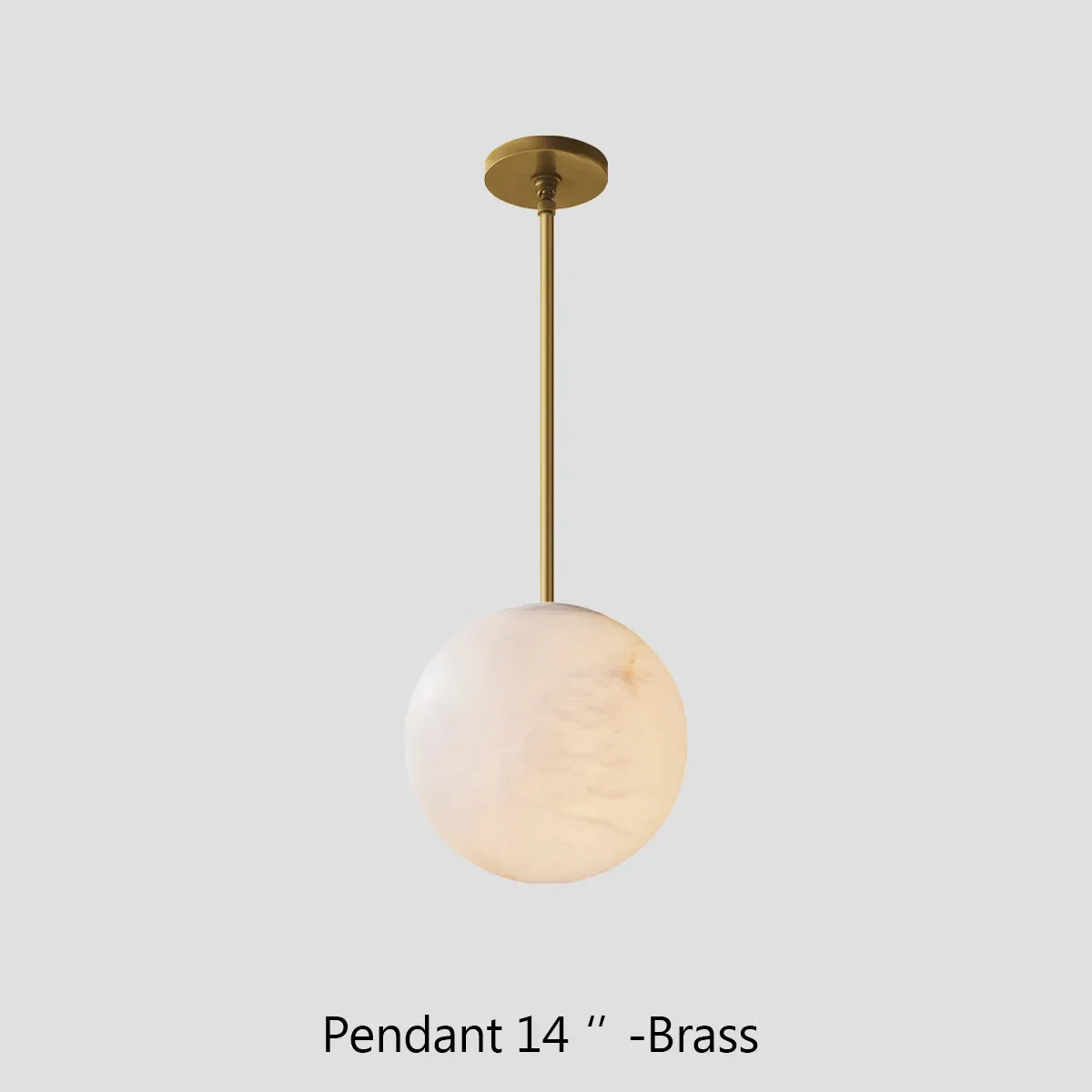 Alabaster Ball Modern Pendant Light - Image 5