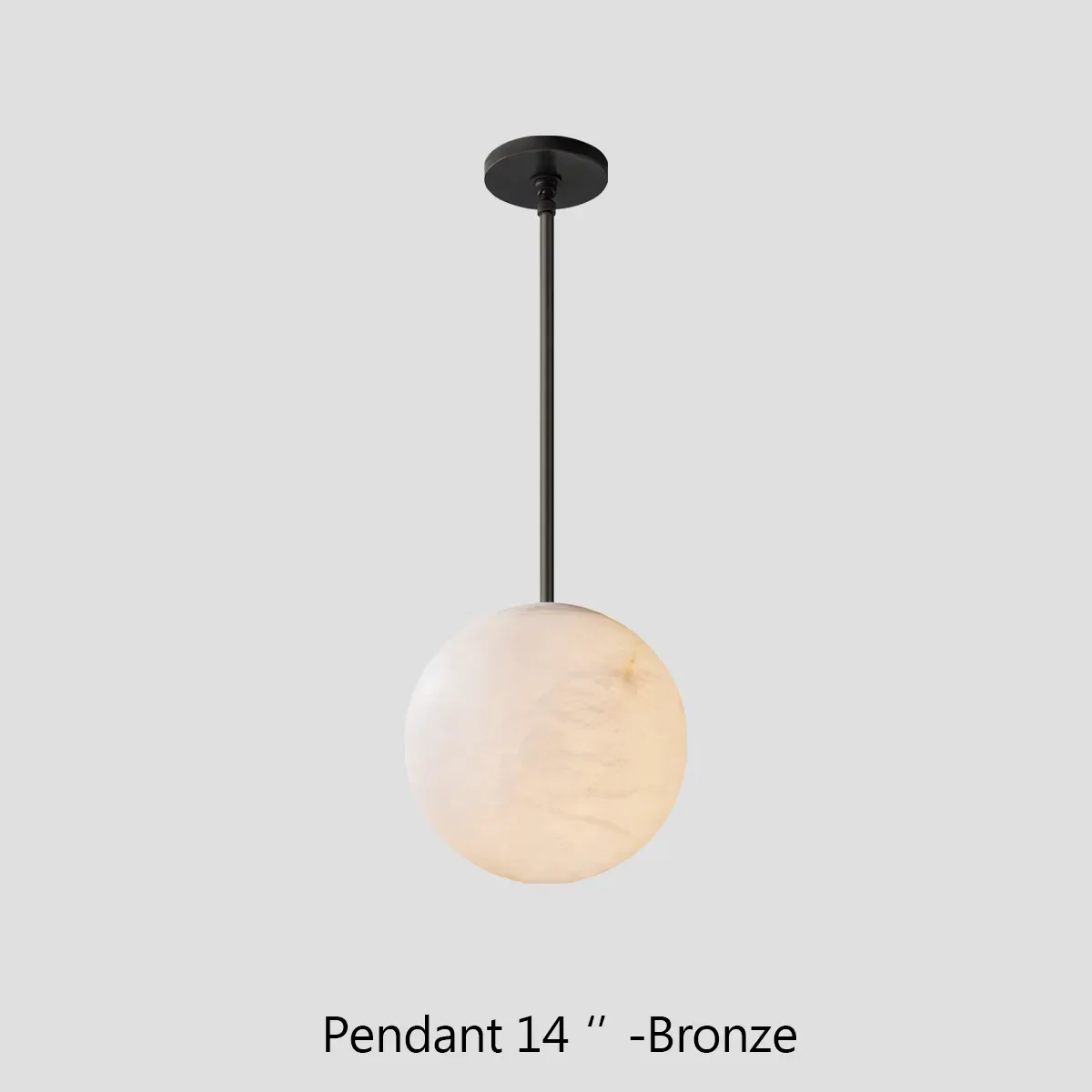 Alabaster Ball Modern Pendant Light - Image 6