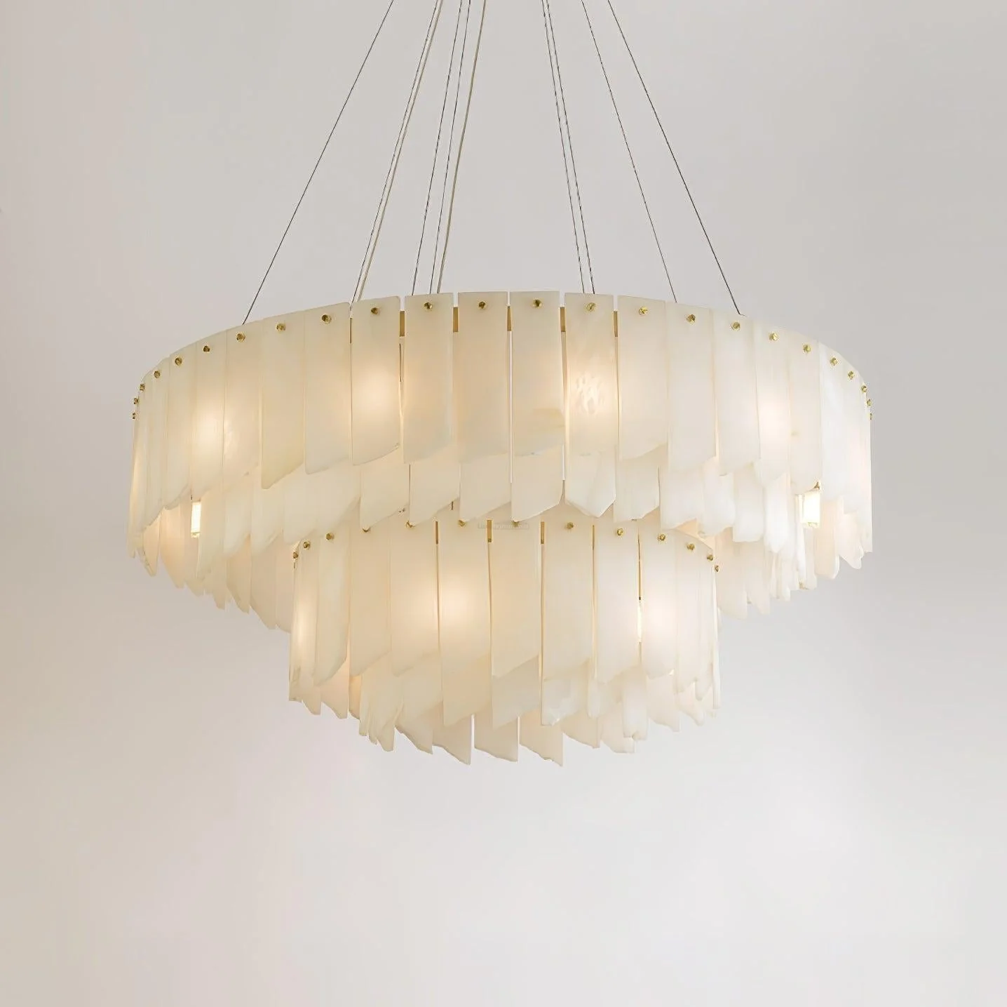 Alabaster Cascade Tiered Chandelier 27.6 - Image 14
